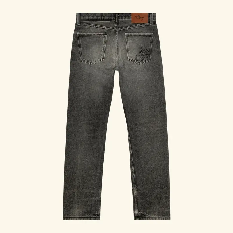 Straight 5 Pocket Denim (Grey) 2