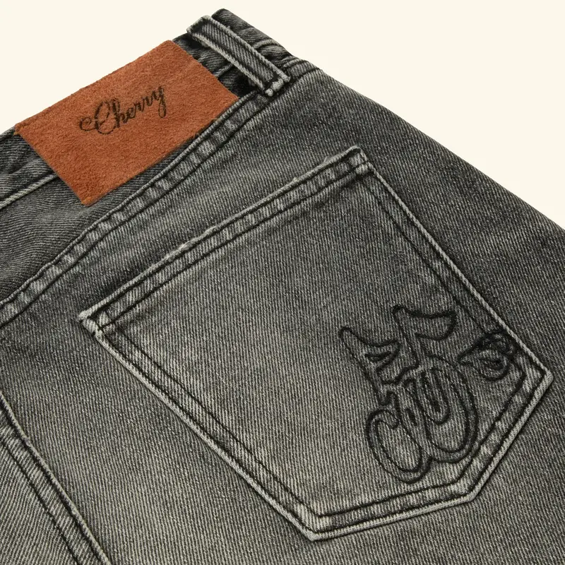 Straight 5 Pocket Denim (Grey) 3