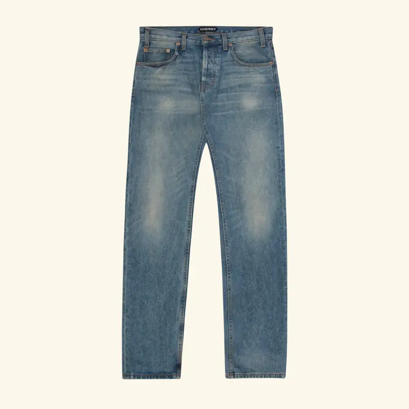 Straight 5 Pocket Denim (Indigo) 1
