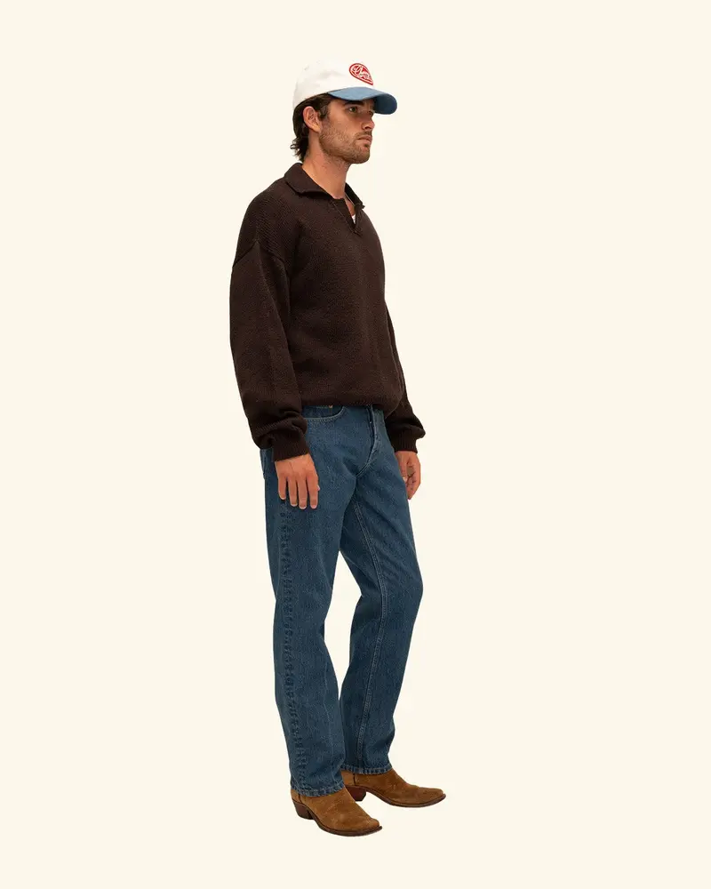Straight 5 Pocket Jeans 4