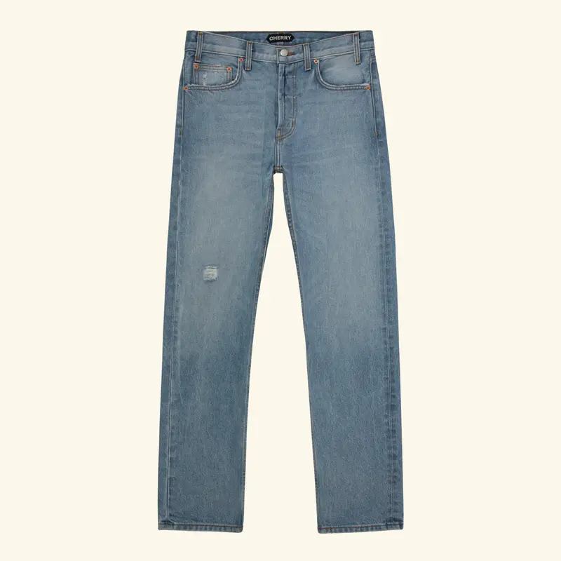 Straight Leg 5 Pocket Denim (Indigo) 1