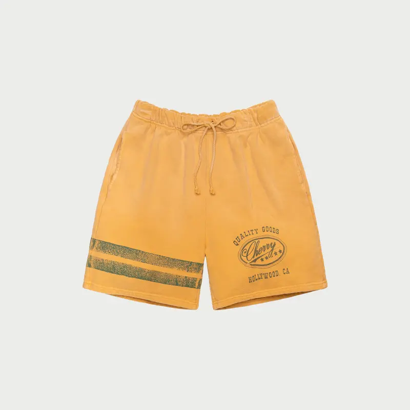 Striped Sweatshorts (Golden) 1
