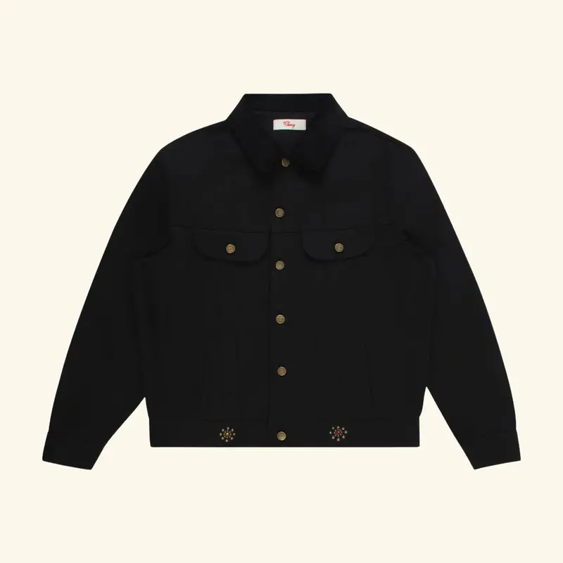 Studded Denim Trucker Jacket 1