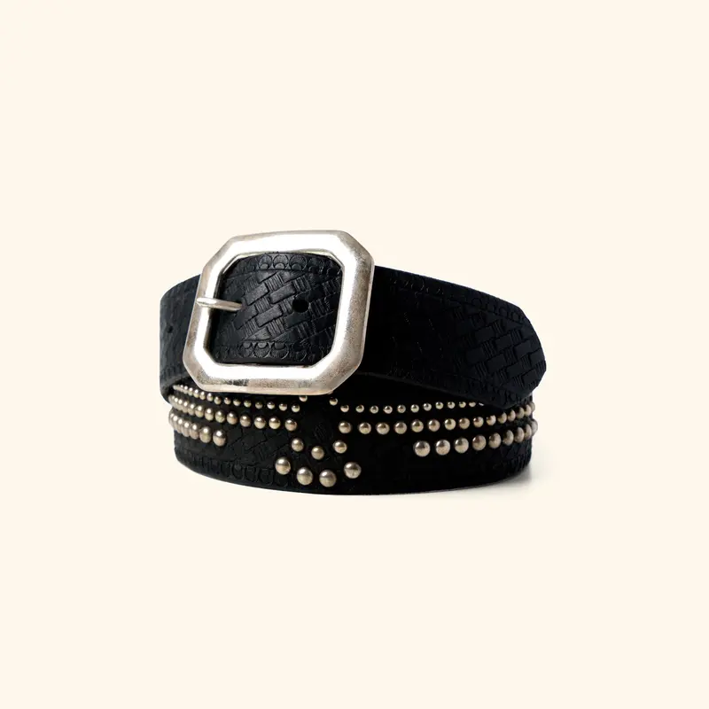 Studded Eagle Belt (Black) 1