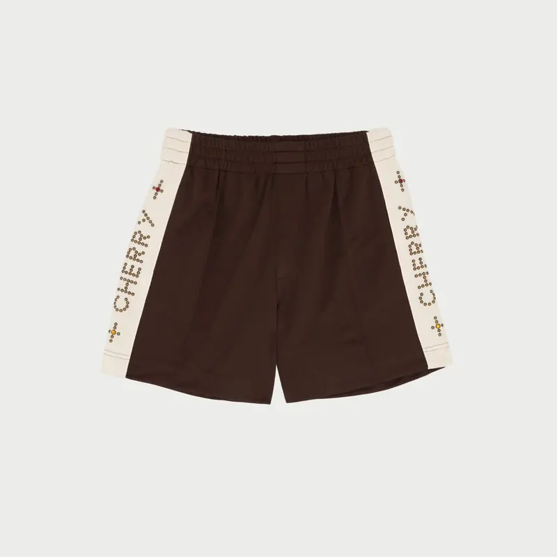 Studded Shorts (Brown) 1