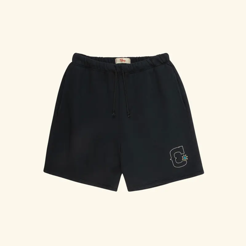 Studded Sweatshorts (Vintage Black) 1