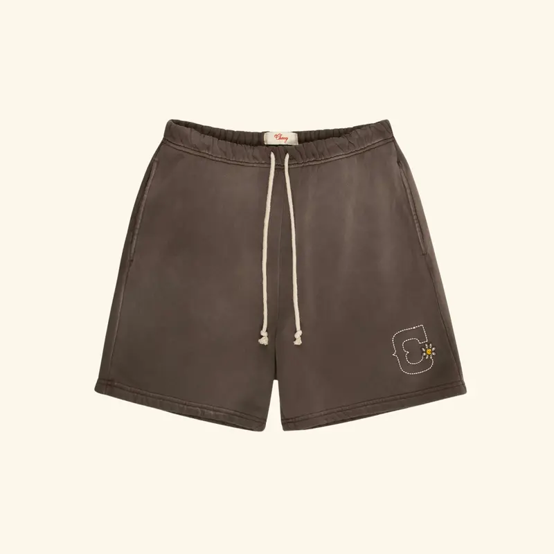 Studded Sweatshorts (Vintage Brown) 1