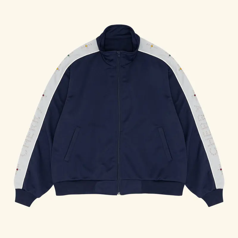 Studded Track Jacket (Navy) 1