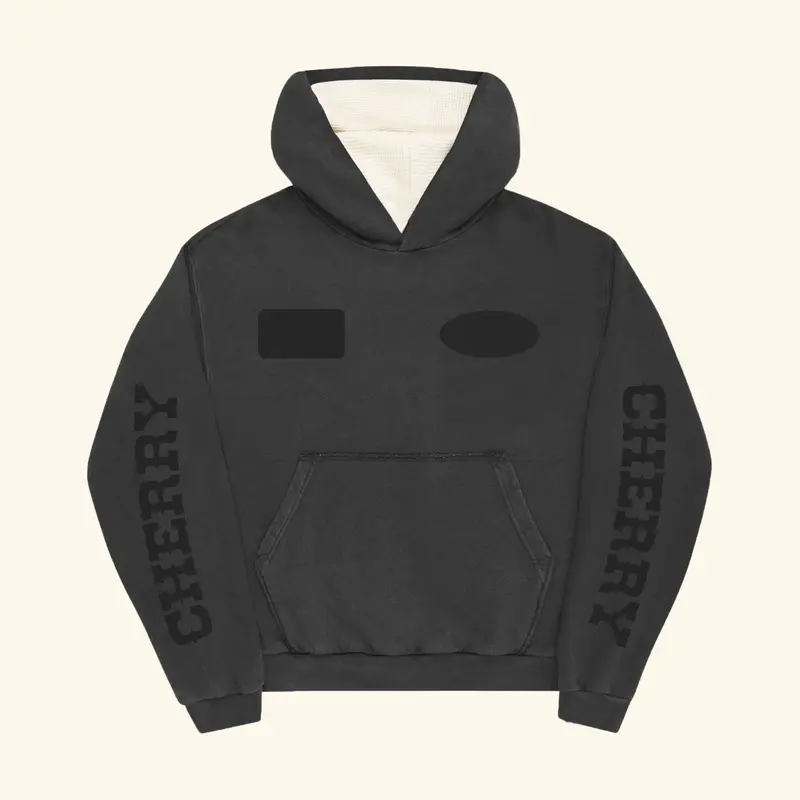 Sun Faded Patch Thermal Hoodie (Vintage Black) 1