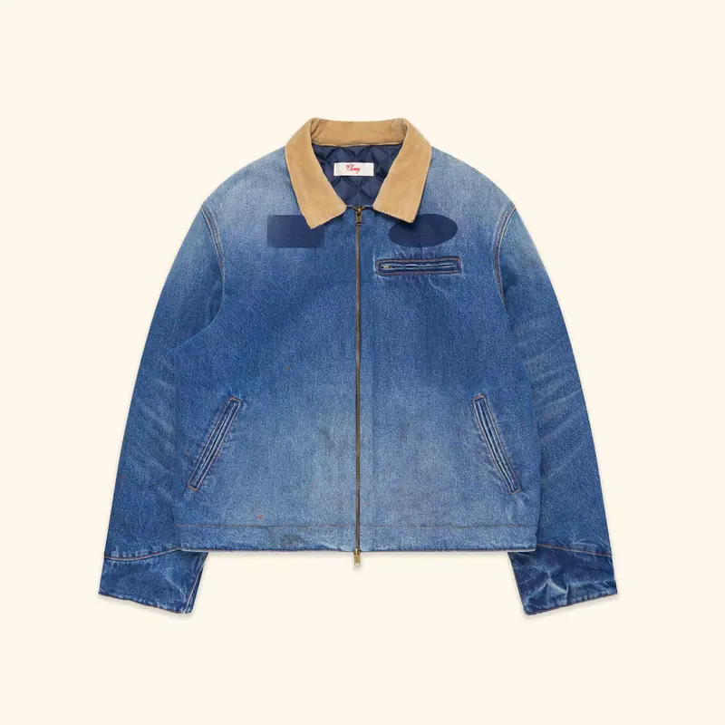 Sun Faded Work Jacket (Denim) 1