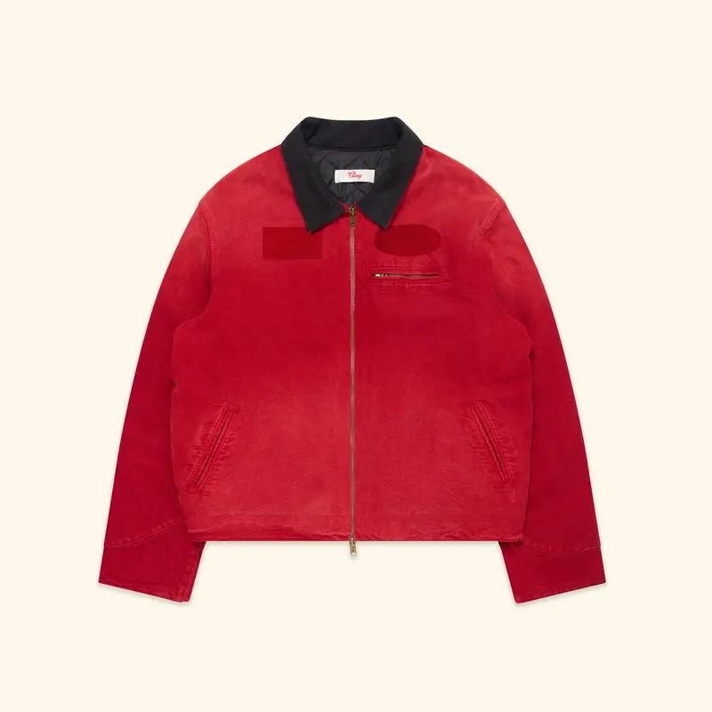 Sun Faded Work Jacket (Red) 1