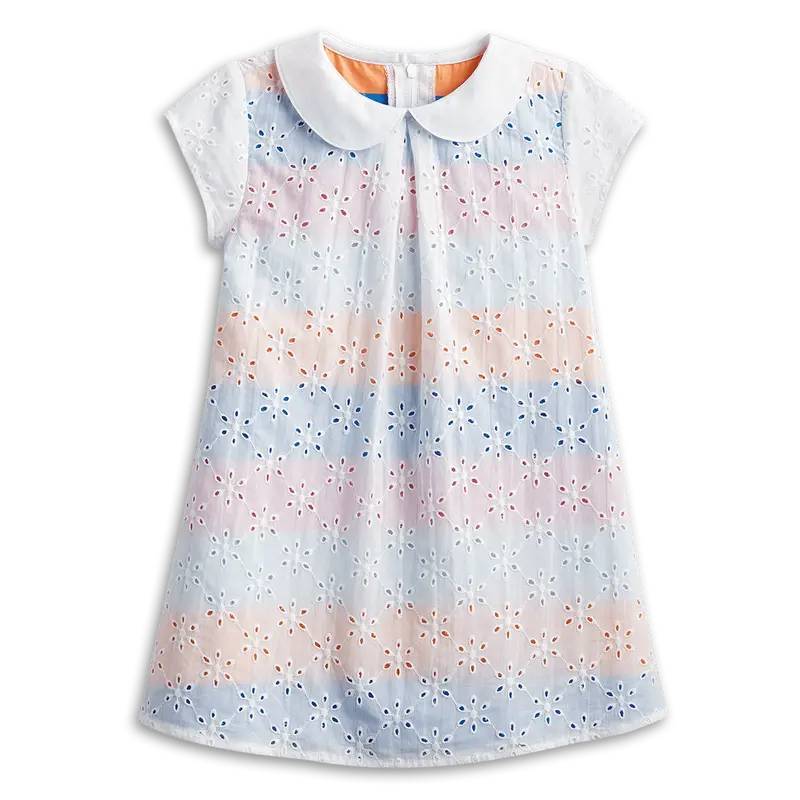 Sunny Flowers Dress For Little Girls 1