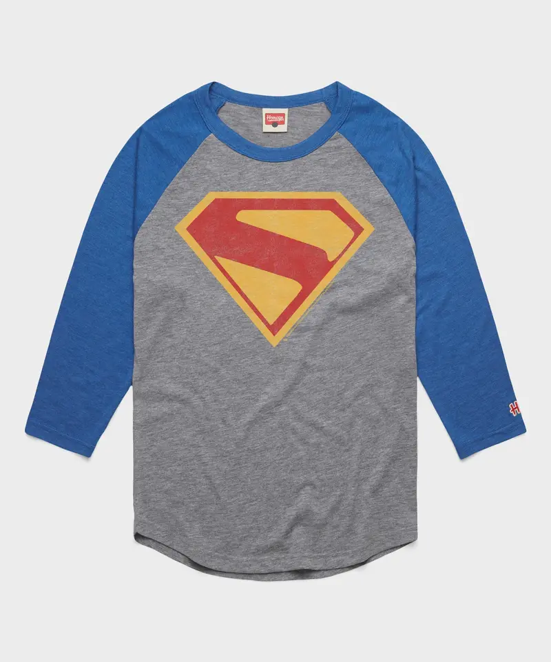 Superman 2025 Shield Raglan 1