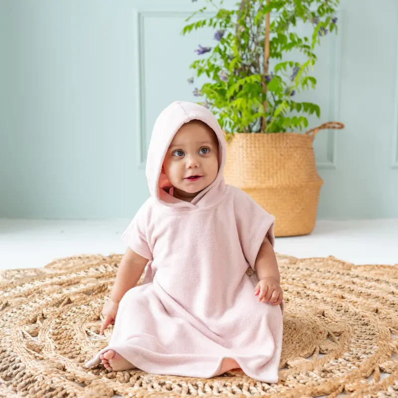 Swim Poncho In Blush 1