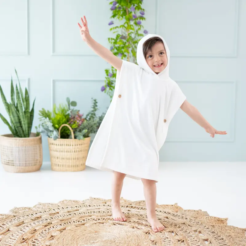 Swim Poncho In Cloud 1