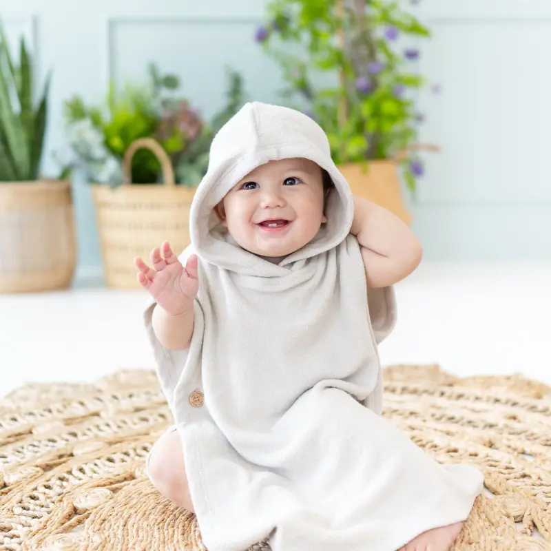 Swim Poncho In Oat 1