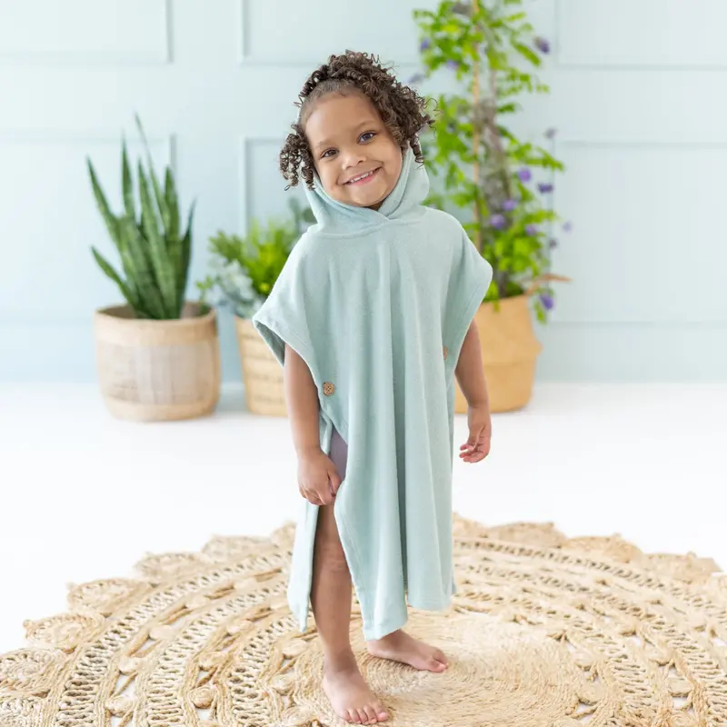 Swim Poncho In Sage 1