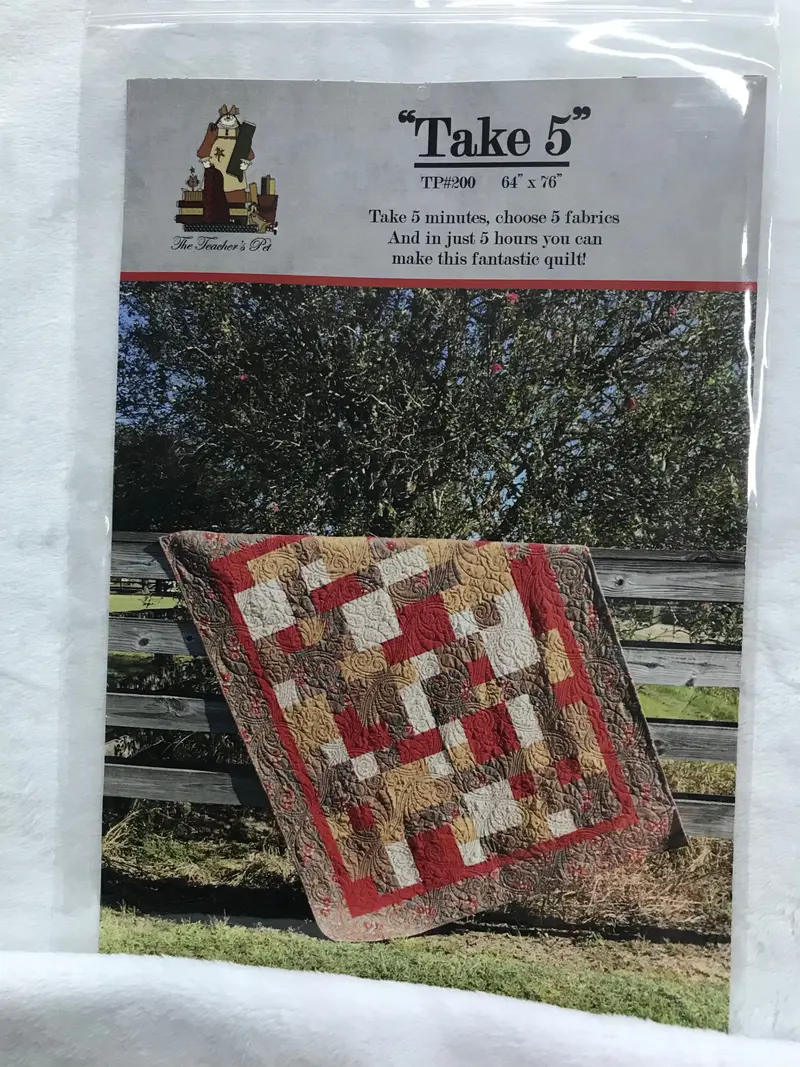 Take 5 Tp#200 Pattern.  By The Teachers Pet  6 Sizes On Pattern. 1