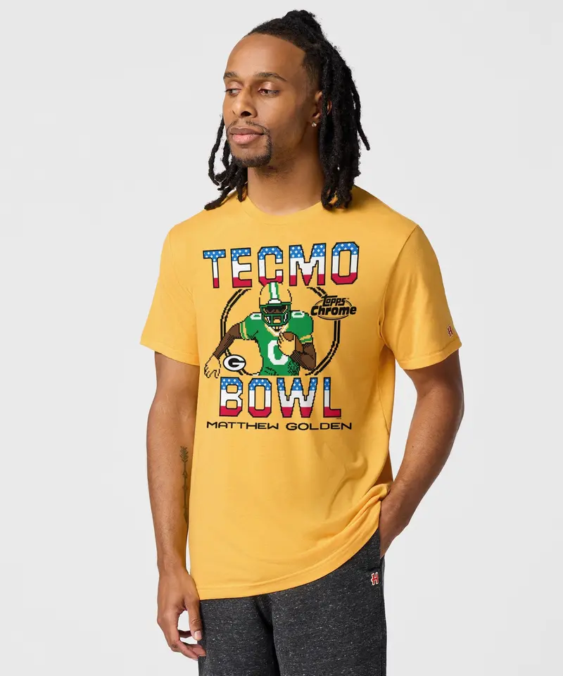Tecmo Bowl X Topps Chrome Packers Matthew Golden 3