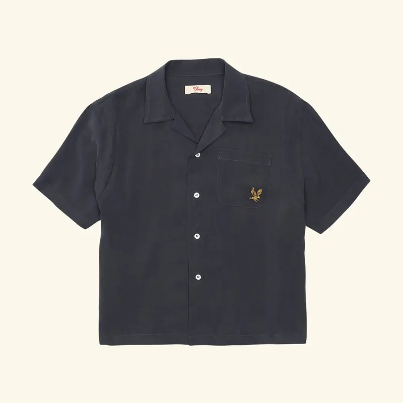 Tencel Bowling Shirt (Vintage Black) 1