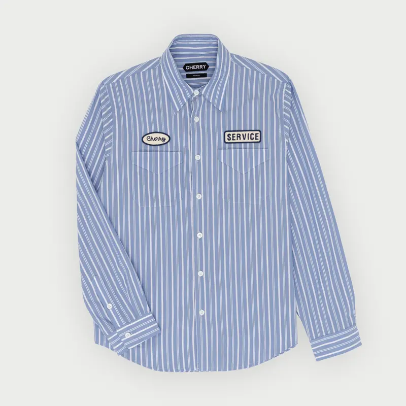 Tencel Mechanic Shirt (Blue) 1