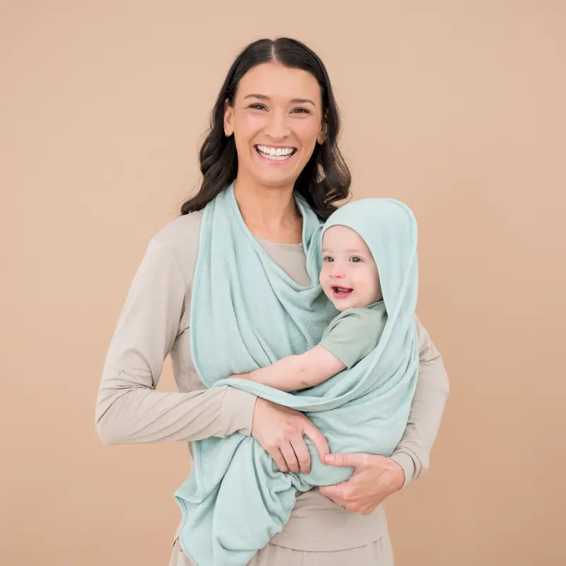 Terry Apron Towel In Sage 1
