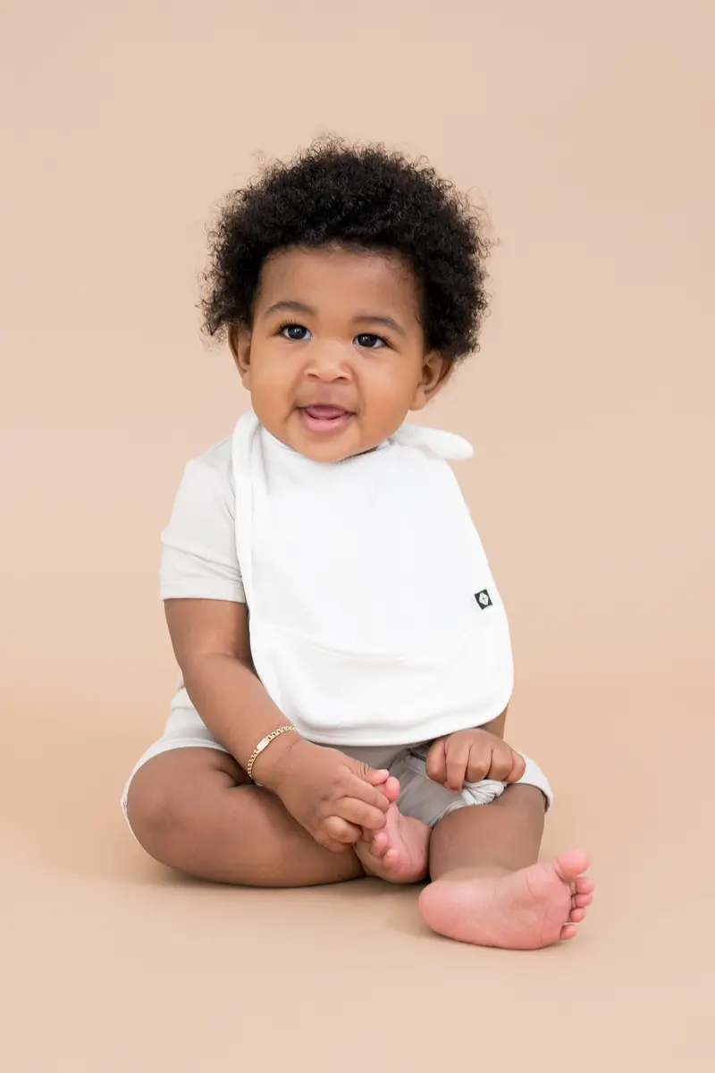 Terry Pocket Bib In Cloud 1