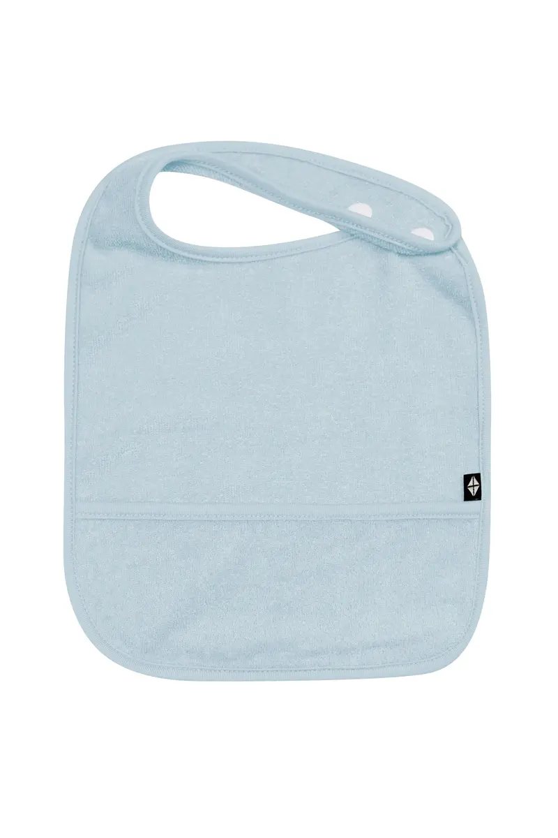 Terry Pocket Bib In Fog 2