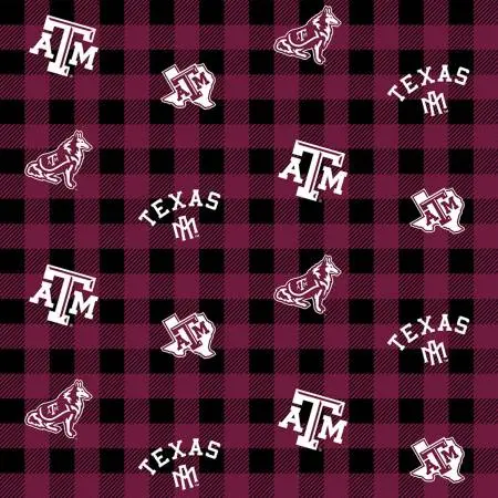 Texas A&M College Prints 100% Cotton Pattern 1207 1
