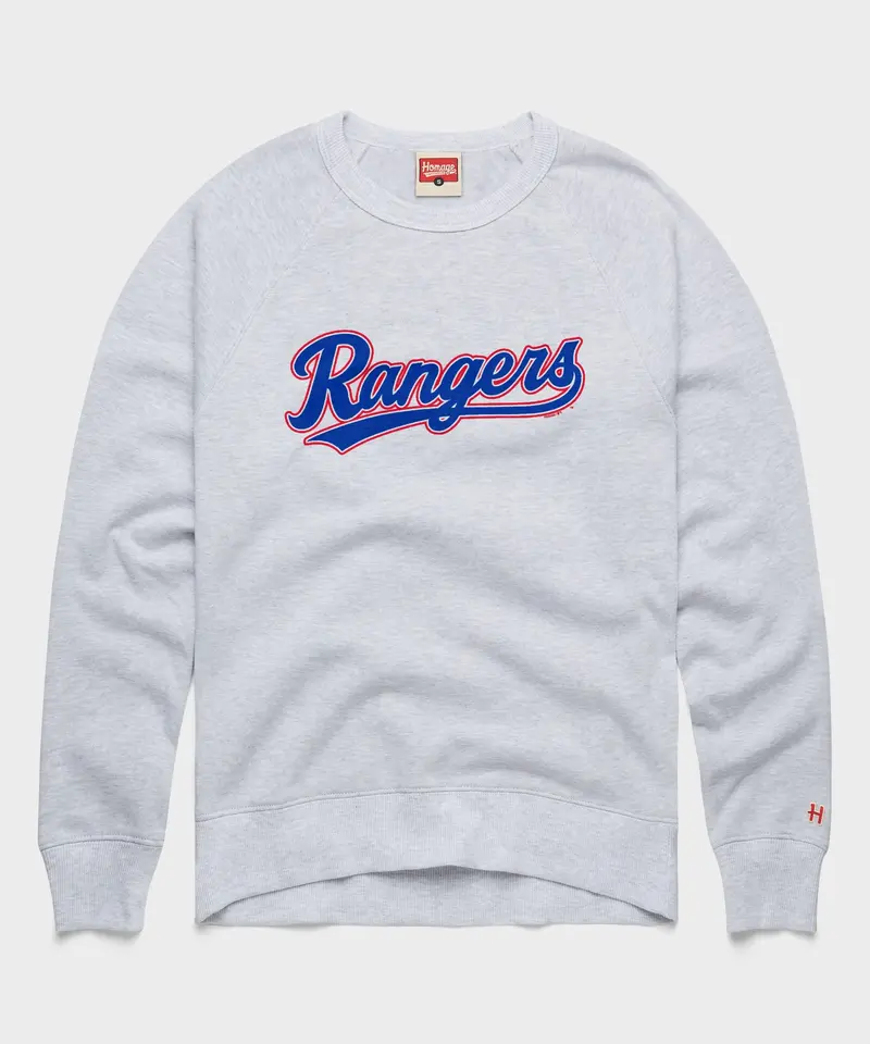 Texas Rangers Jersey Logo '20 Crewneck 1