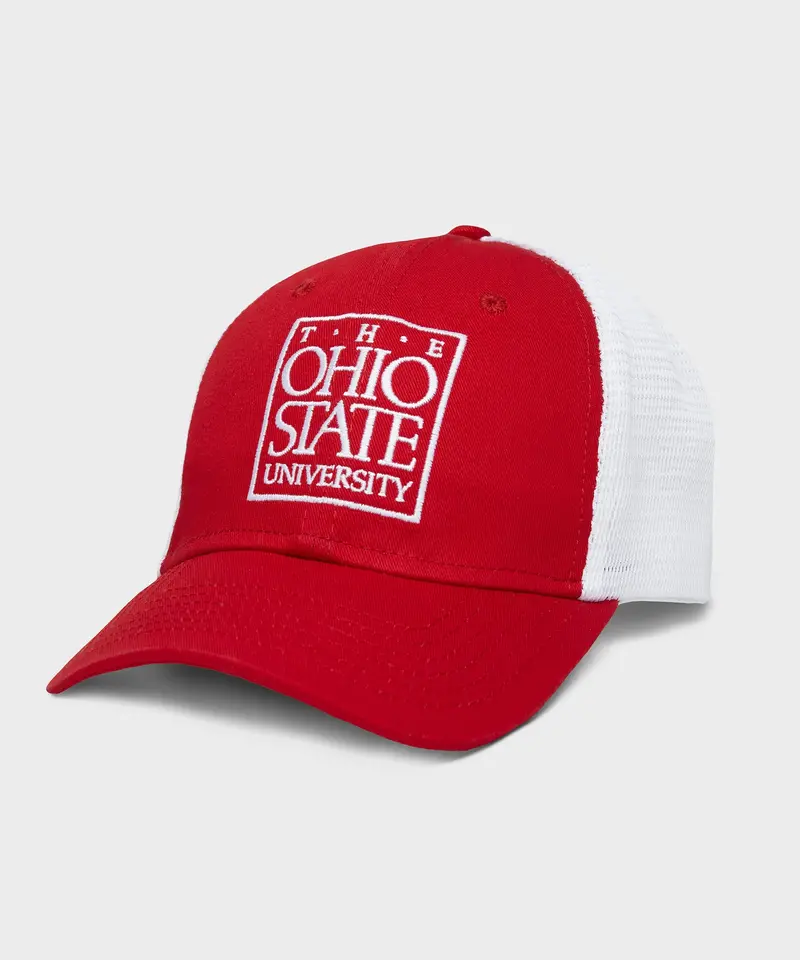 The Ohio State University Square Logo Trucker Hat 1
