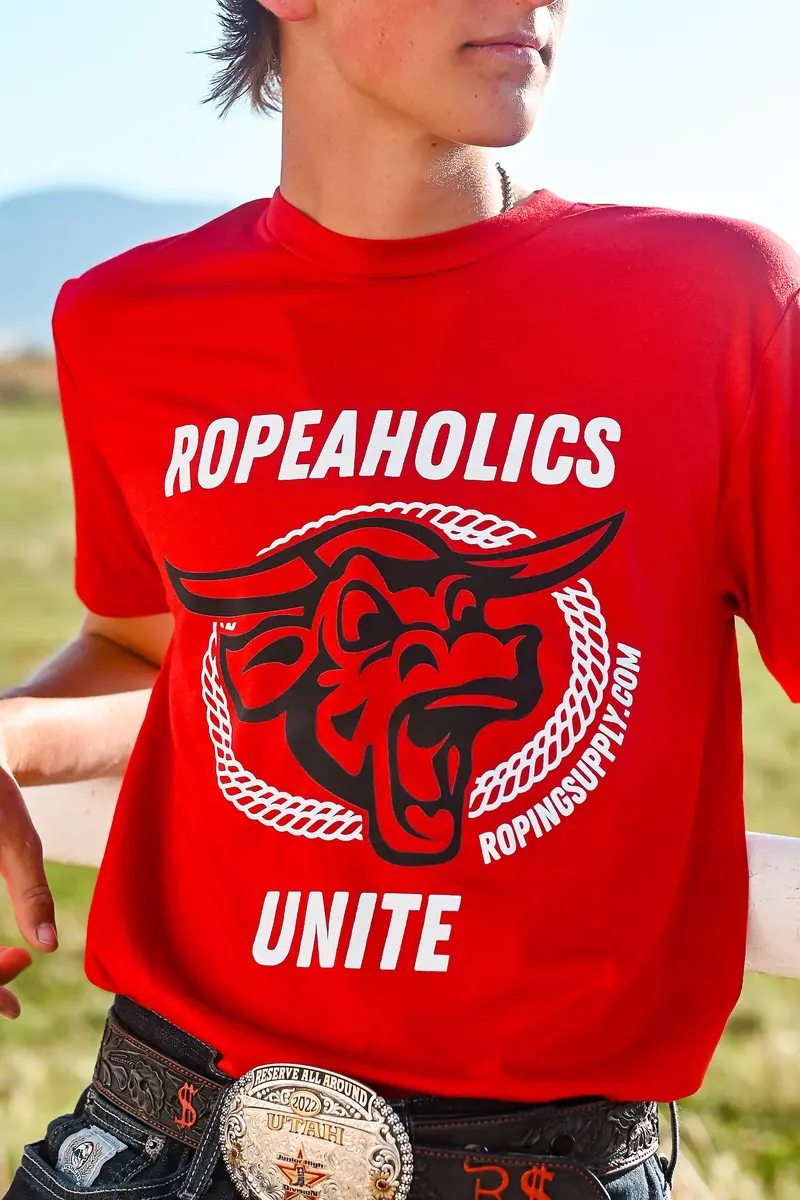 The Ropeaholic T-Shirt In Red 1