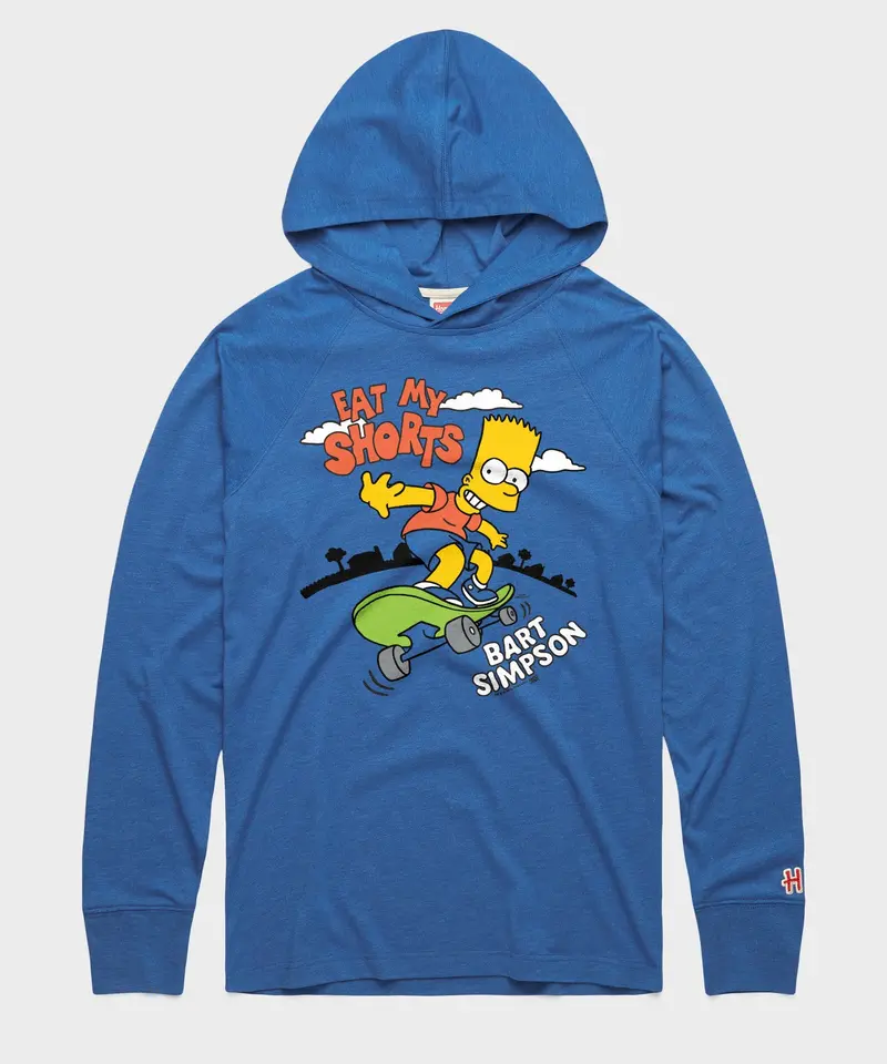 The Simpsons Bart Simpson Eat My Shorts Lightweight Hoodie 1