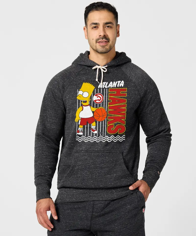 The Simpsons Bart X Atlanta Hawks Hoodie 3