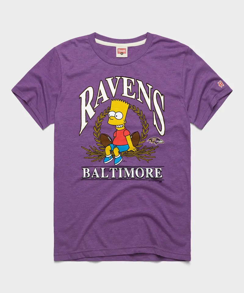 The Simpsons Bart X Baltimore Ravens 1