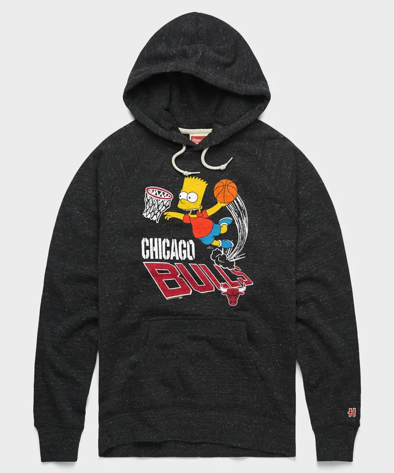 The Simpsons Bart X Chicago Bulls Hoodie 1