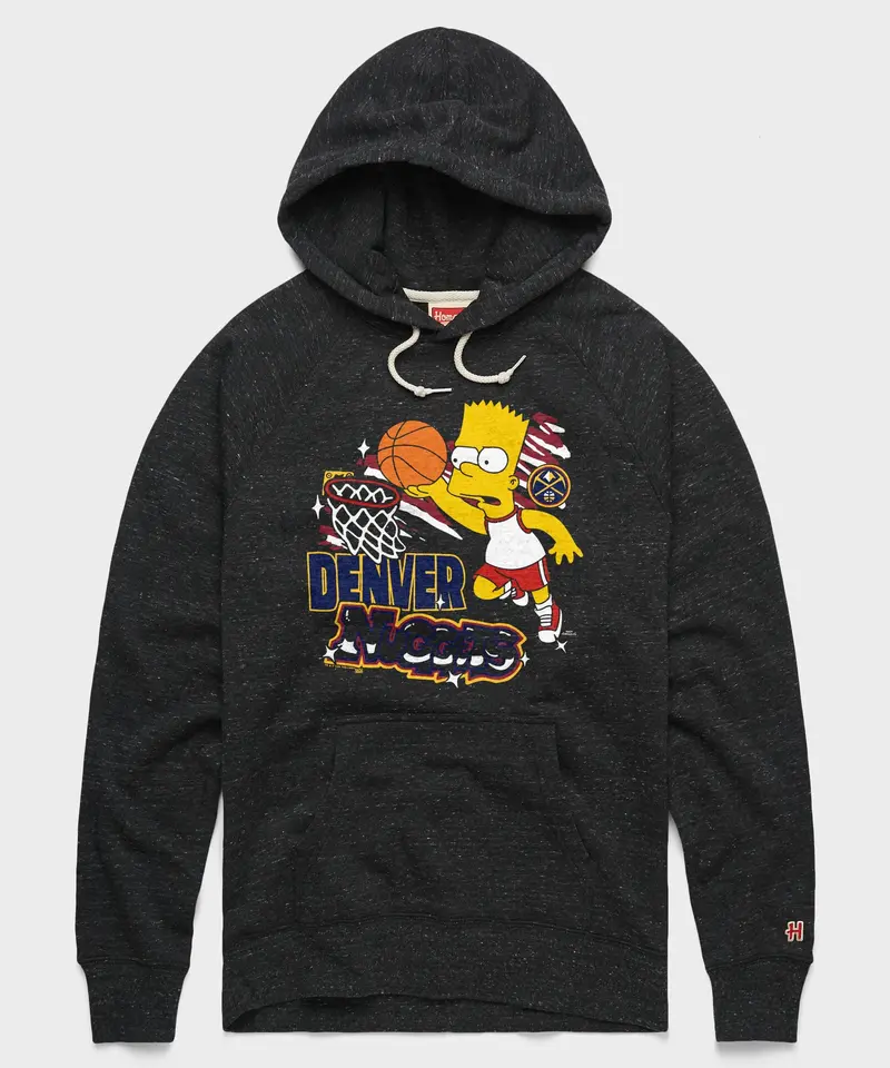 The Simpsons Bart X Denver Nuggets Hoodie 1