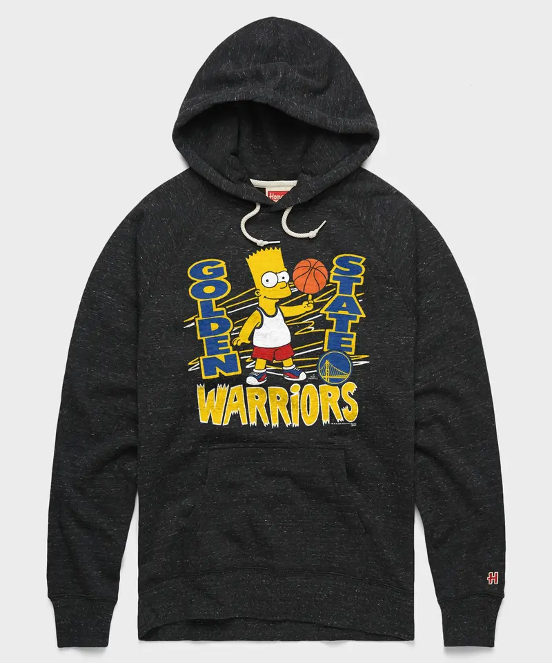 The Simpsons Bart X Golden State Warriors Hoodie 1