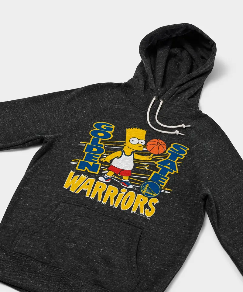 The Simpsons Bart X Golden State Warriors Hoodie 2