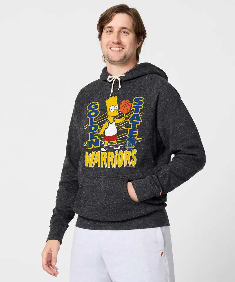 The Simpsons Bart X Golden State Warriors Hoodie 3