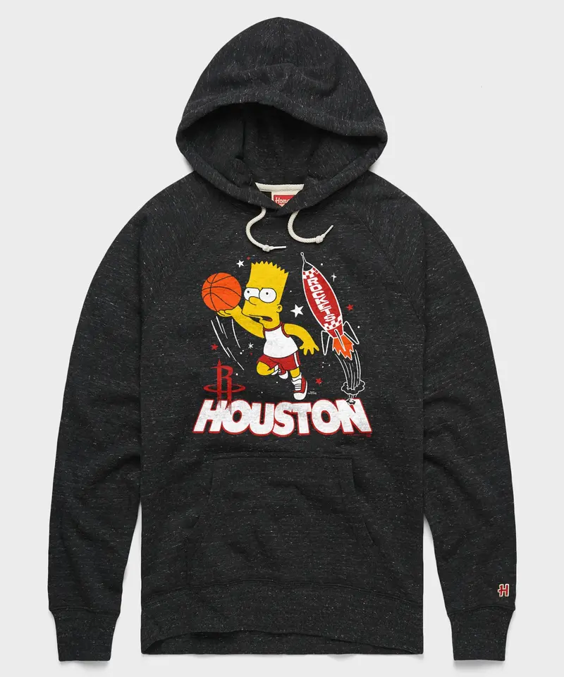 The Simpsons Bart X Houston Rockets Hoodie 1