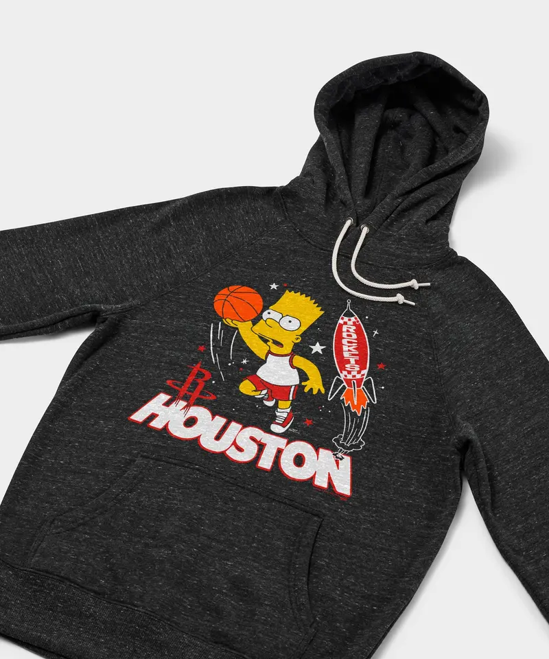 The Simpsons Bart X Houston Rockets Hoodie 2