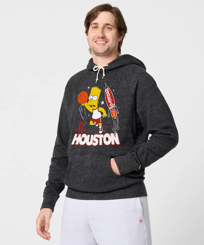 The Simpsons Bart X Houston Rockets Hoodie 3