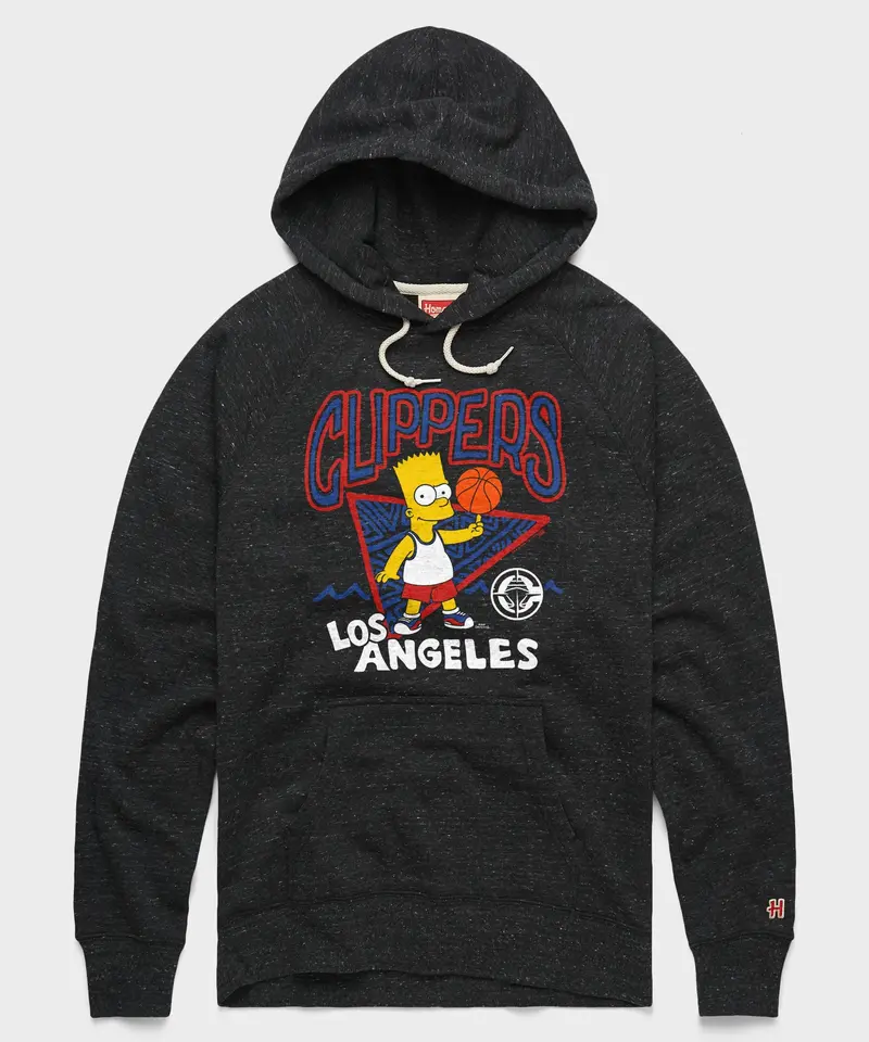 The Simpsons Bart X Los Angeles Clippers Hoodie 1