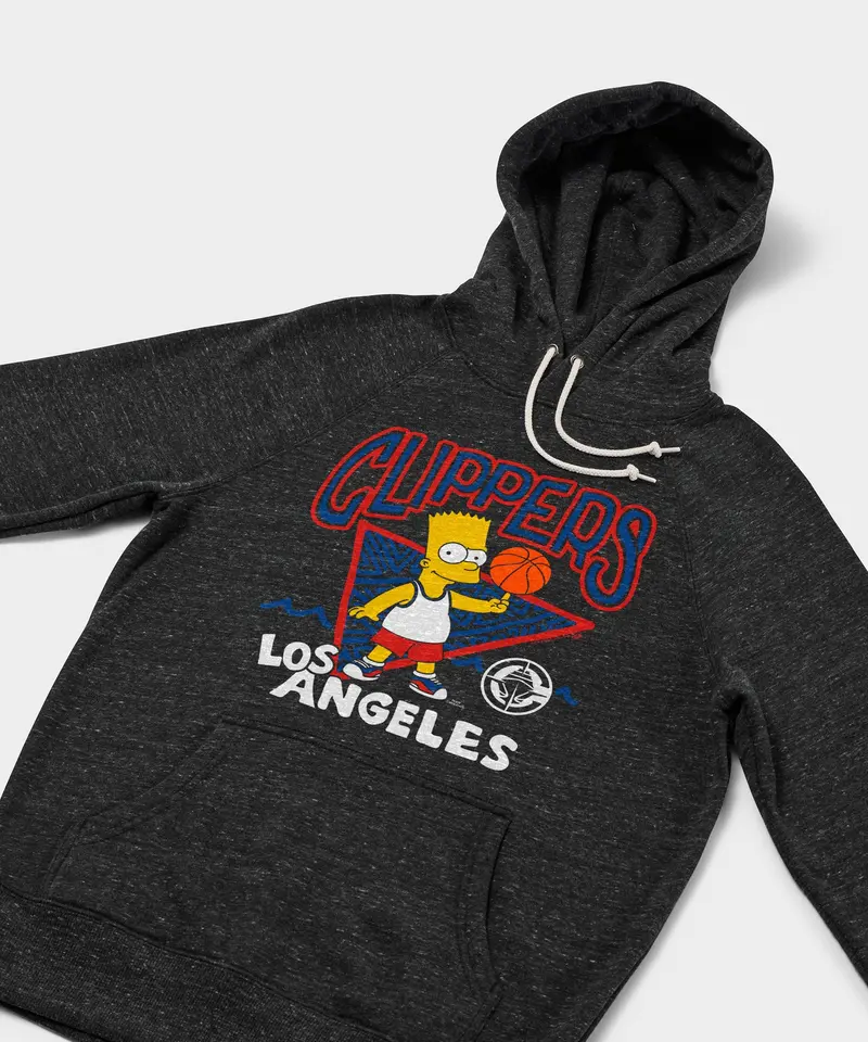 The Simpsons Bart X Los Angeles Clippers Hoodie 2
