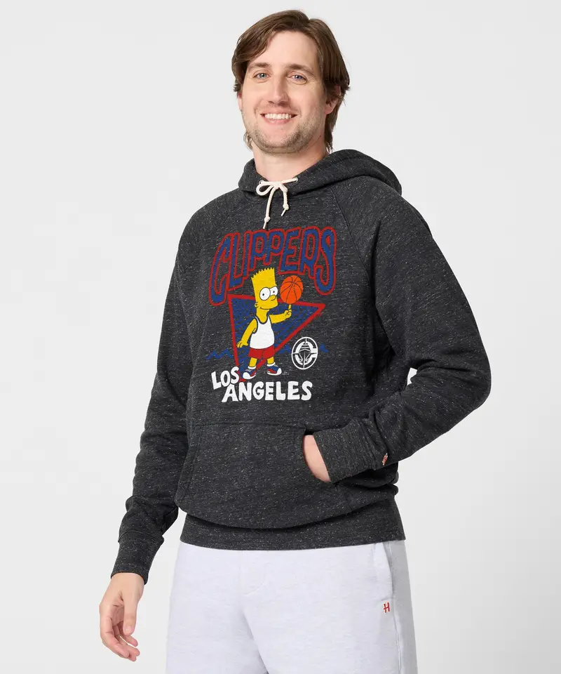 The Simpsons Bart X Los Angeles Clippers Hoodie 3