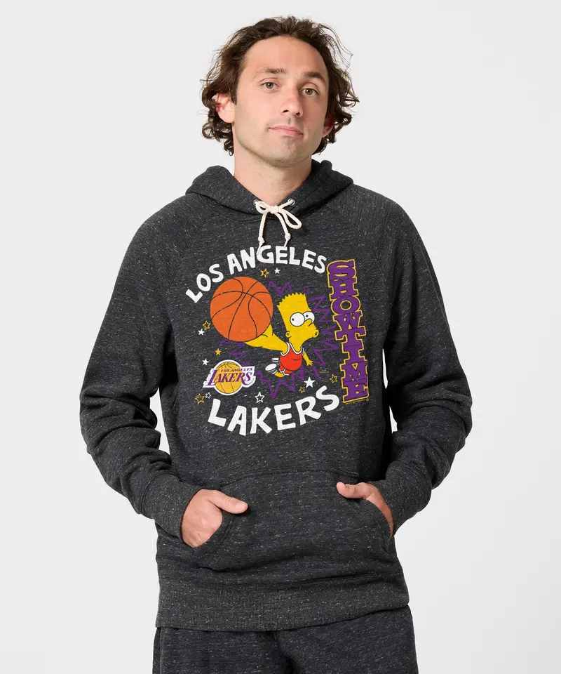 The Simpsons Bart X Los Angeles Lakers Hoodie 3
