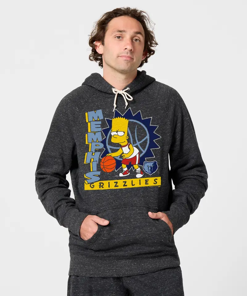 The Simpsons Bart X Memphis Grizzlies Hoodie 3