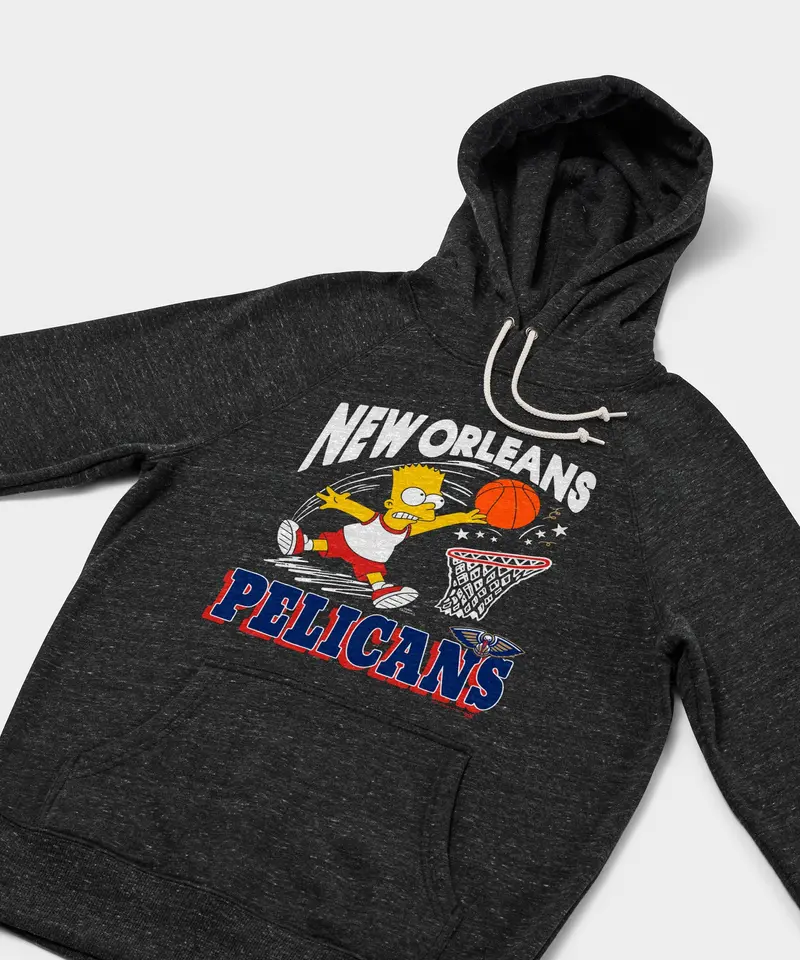 The Simpsons Bart X New Orleans Pelicans Hoodie 2