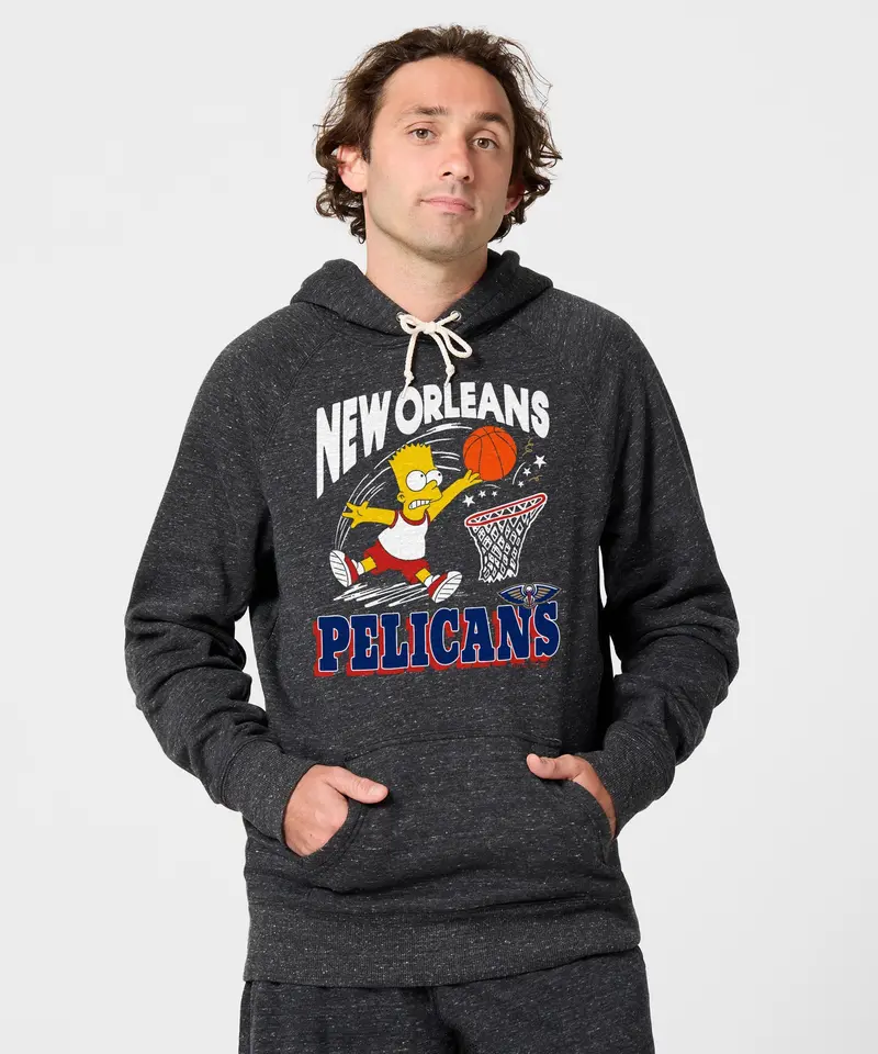 The Simpsons Bart X New Orleans Pelicans Hoodie 3